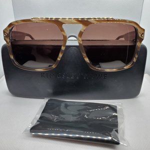 Kingsley Rowe Phoenix 009 Brown C2 Unisex Navigator Sunglasses 57-16-145